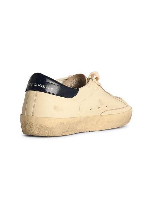 Superstar Beige Night Blue Heel Tab Sneakers - GOLDEN GOOSE - BALAAN 4