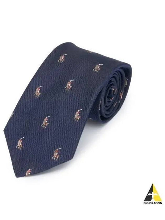 polo pony silk tie navy - POLO RALPH LAUREN - BALAAN 1