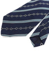 100 silk navy striped pattern tie - CELINE - BALAAN 4