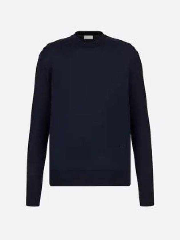 CD Icon Signature Cashmere Jersey Knit Top Navy - DIOR - BALAAN 2