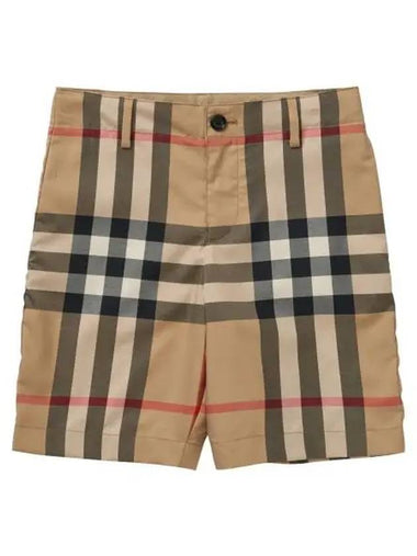 Kids Vintage Check Shorts Beige - BURBERRY - BALAAN 1