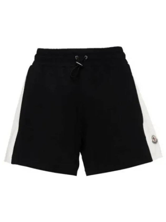 24 8H00016 89AJU 778 Logo Patch Cotton Shorts 1244963 - MONCLER - BALAAN 1