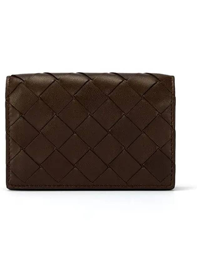 Intrecciato Card Wallet Brown - BOTTEGA VENETA - BALAAN 1