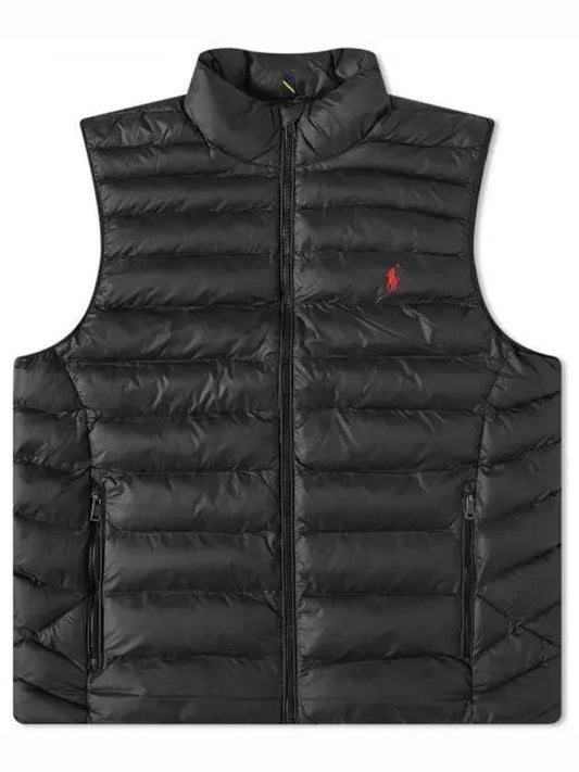 Logo String Padded Vest Black - POLO RALPH LAUREN - BALAAN 2