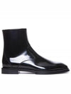 Logo Plaque Zip-Up Ankle Boots Black - ALEXANDER MCQUEEN - BALAAN 2