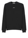 Brushed Micro Logo Cotton Sweatshirt Black - MSGM - BALAAN 2