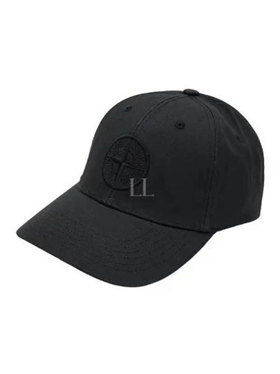 99661 Cotton Rep 6 Panel Ball Cap Black - STONE ISLAND - BALAAN 2