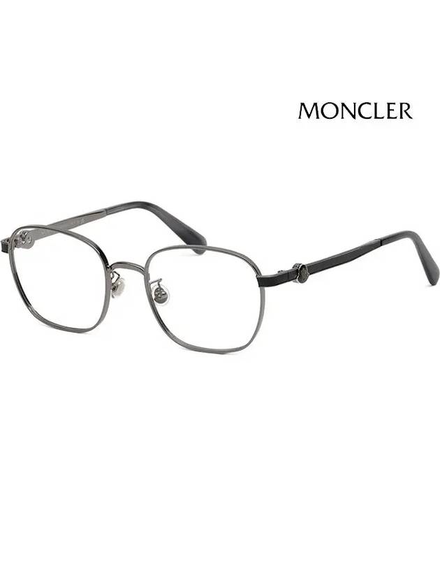 Eyewear Square Frame Eyeglasses Shiny Gunmetal - MONCLER - BALAAN 2