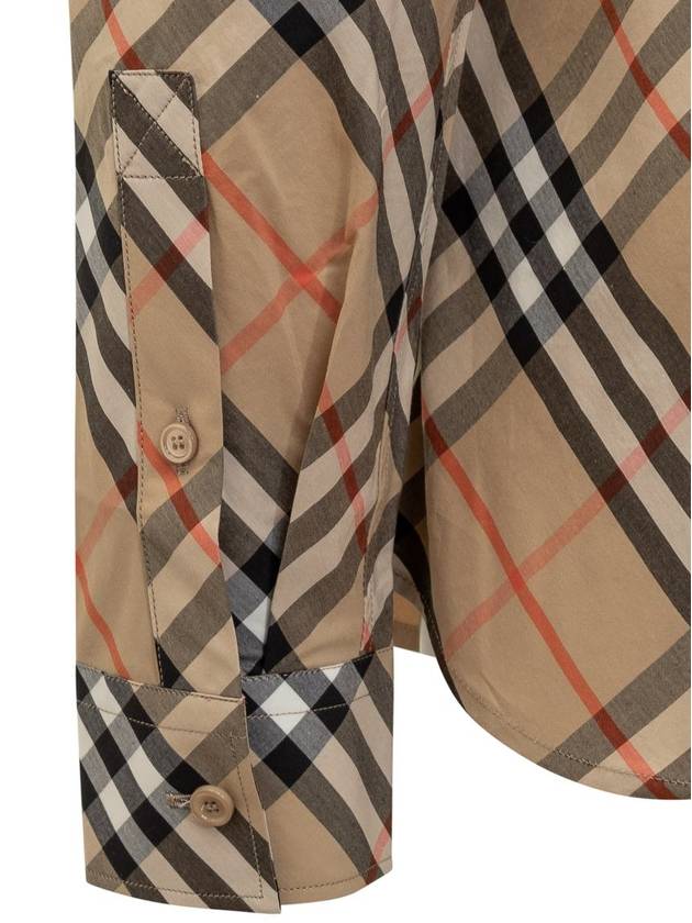 Check Pattern Shirt Beige - BURBERRY - BALAAN 4