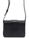 Intrecciato Cassette Small Cross Bag Black - BOTTEGA VENETA - BALAAN 3