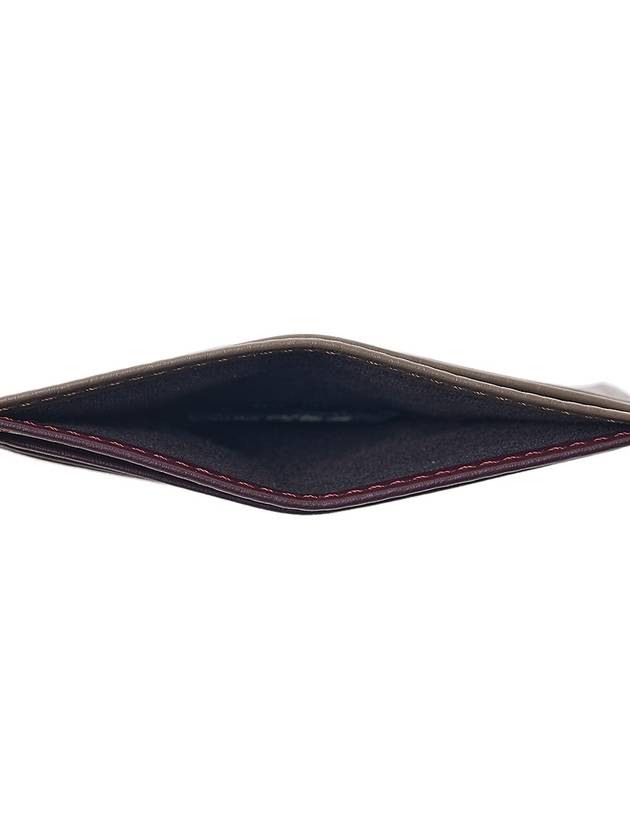 Baguette Leather Card Wallet Burgundy - FENDI - BALAAN 11