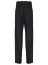 Light Wool Wide Leg Pants Black - BOTTEGA VENETA - BALAAN.