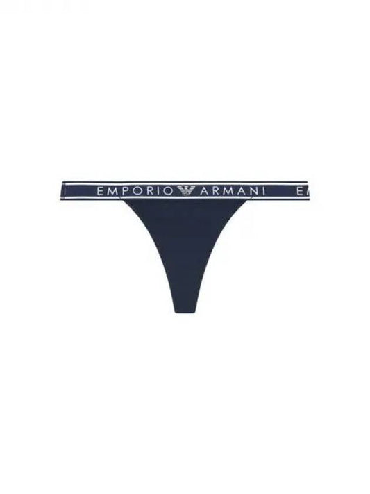 UNDERWEAR Women s Line Logo Banding Solid Thong Panties Marine 270694 - EMPORIO ARMANI - BALAAN 1