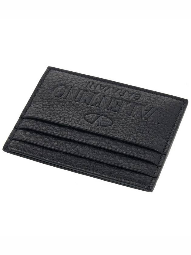 Logo Identity Card Wallet Black - VALENTINO - BALAAN 5