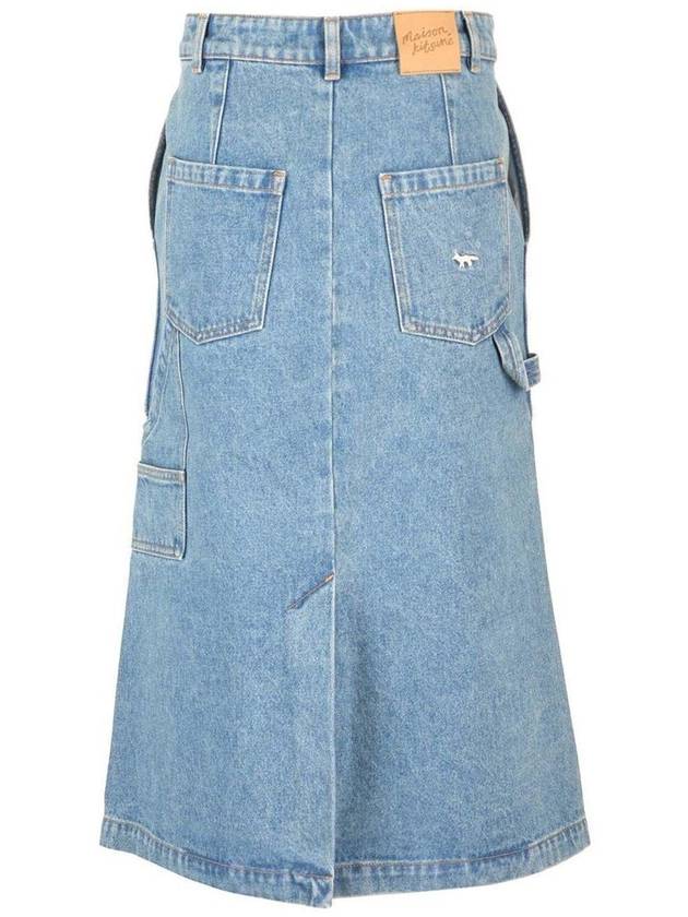 Skirt MW01509WW5023 P413 Blue - MAISON KITSUNE - BALAAN 3