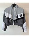 Sportswear Women s Woven Track Jacket Iron Gray White - NIKE - BALAAN 2