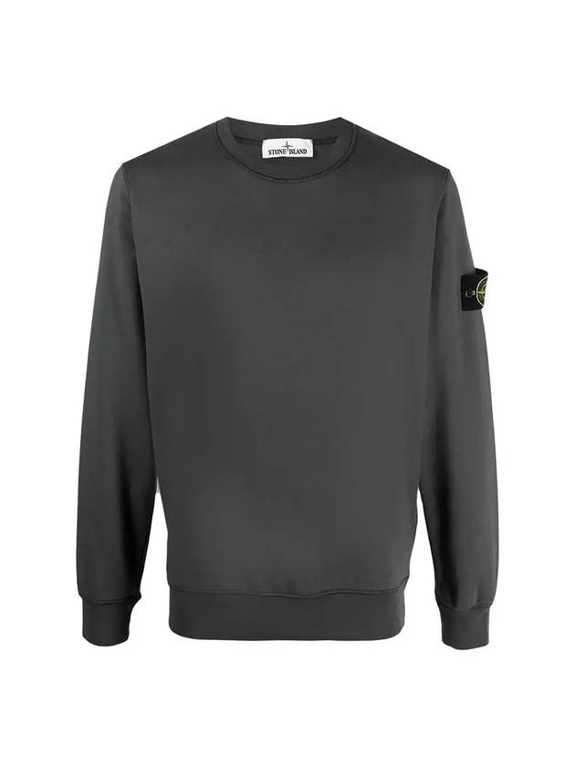 Men's Wappen Patch Sweatshirt Charcoal - STONE ISLAND - BALAAN 1