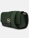 Greenwich Small Saffiano Leather Sling Cross Bag Green - MICHAEL KORS - BALAAN 3