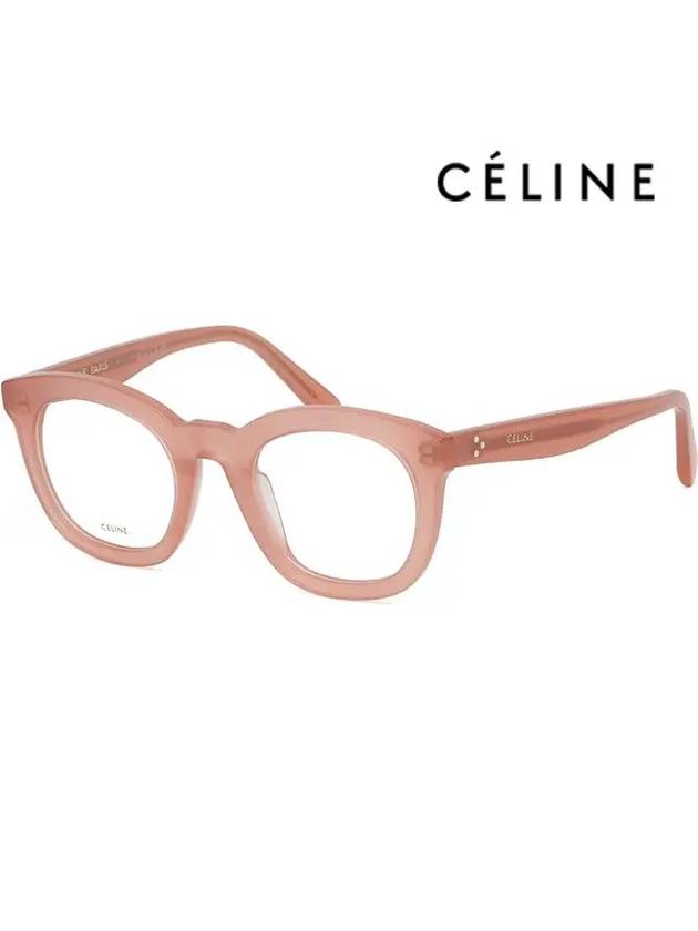 Glasses frame CL5004IN 074 pink transparent square horn - CELINE - BALAAN 1