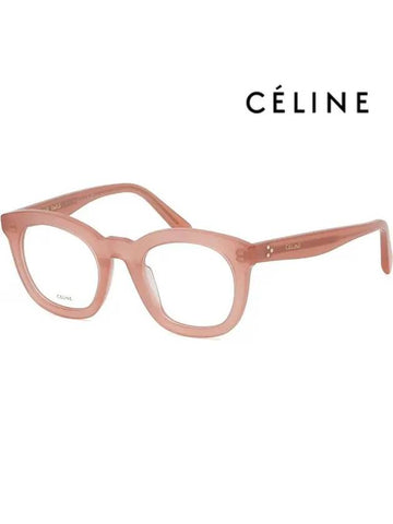 Glasses frame CL5004IN 074 pink transparent square horn - CELINE - BALAAN 1