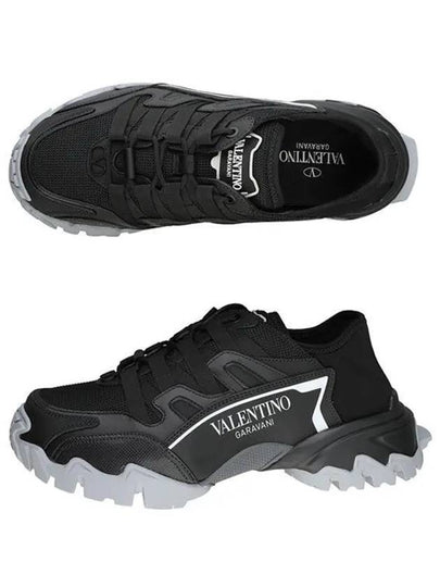 Logo Climbers Low Top Sneakers Black - VALENTINO - BALAAN 2