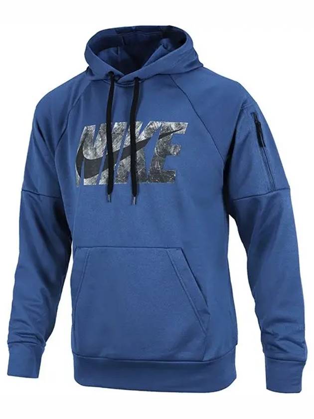 Therma Fit Fitness Hoodie Blue - NIKE - BALAAN 3