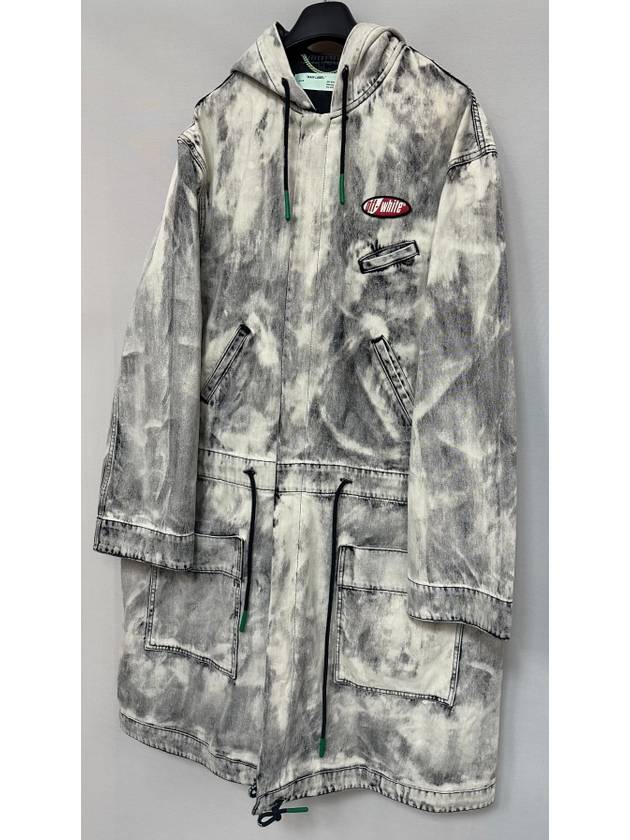 Virgil Abloh Geblichte denim parka 110 - OFF WHITE - BALAAN 3