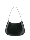 Triangular Logo Cleo Brushed Leather Shoulder Bag Black - PRADA - BALAAN 4