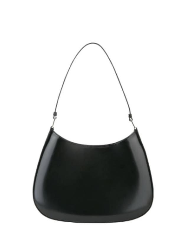 Triangular Logo Cleo Brushed Leather Shoulder Bag Black - PRADA - BALAAN 4