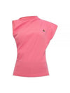 Women's Embroidered Logo Sleeveless Pink - VIVIENNE WESTWOOD - BALAAN 2