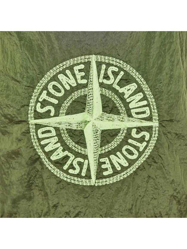 Embroidered Logo Swim Shorts Khaki - STONE ISLAND - BALAAN 5