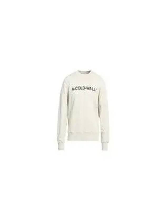 A COLD WALL Men s Ivory Essential Logo Sweatshirt AC221MMT300I - A-COLD-WALL - BALAAN 5