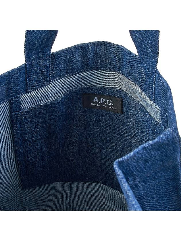 Logo Lou Mini Denim Tote Bag Indigo - A.P.C. - BALAAN 9