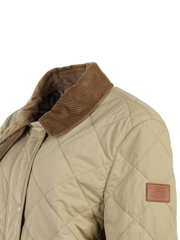 Diamond Quilted Thermoregulated Barn Jacket Honey - BURBERRY - BALAAN 6