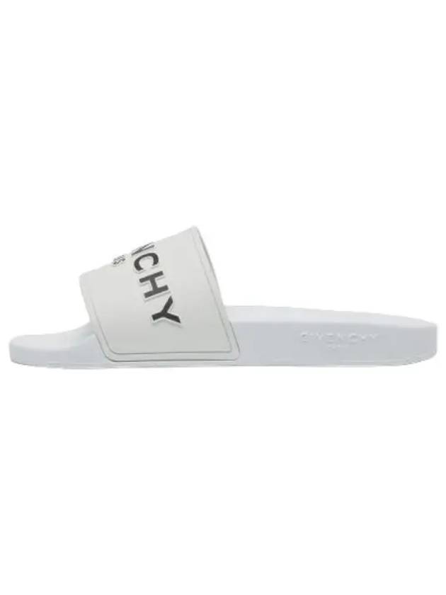 Logo Band Rubber Slippers White - GIVENCHY - BALAAN 2