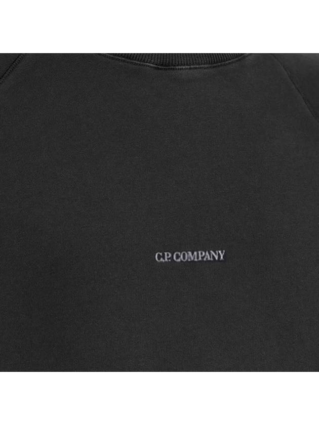 Diagonal Brushed Sweatshirt Black - CP COMPANY - BALAAN 5