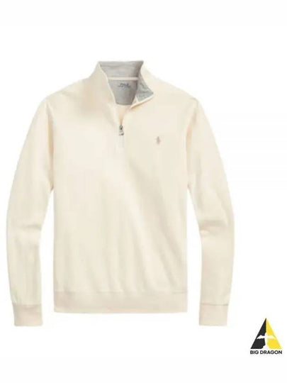 Pony Logo Half Zip-up Sweatshirt Cream - POLO RALPH LAUREN - BALAAN 2