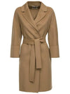 ARONA Belted Wool Coat Camel 90160129 045 - MAX MARA - BALAAN 1