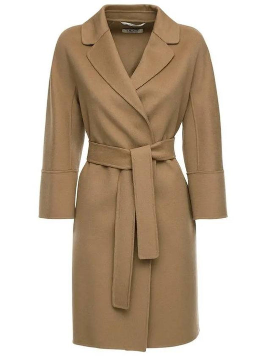 ARONA Belted Wool Coat Camel 90160129 045 - MAX MARA - BALAAN 1