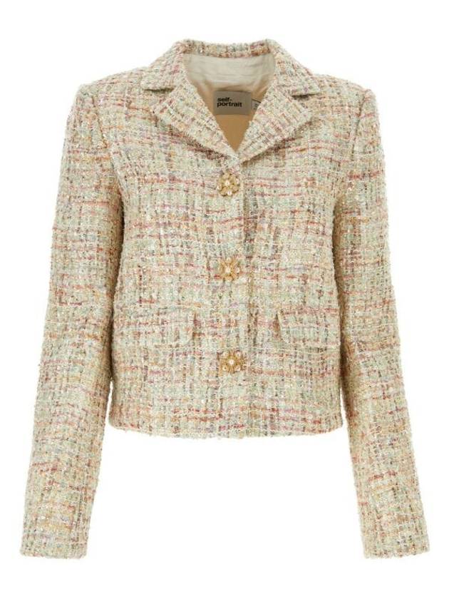 Women's Pastel Boucle Jacket - SELF PORTRAIT - BALAAN 2