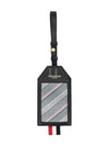 Monogram Coated Canvas Luggage Tag Medium Grey - THOM BROWNE - BALAAN 2