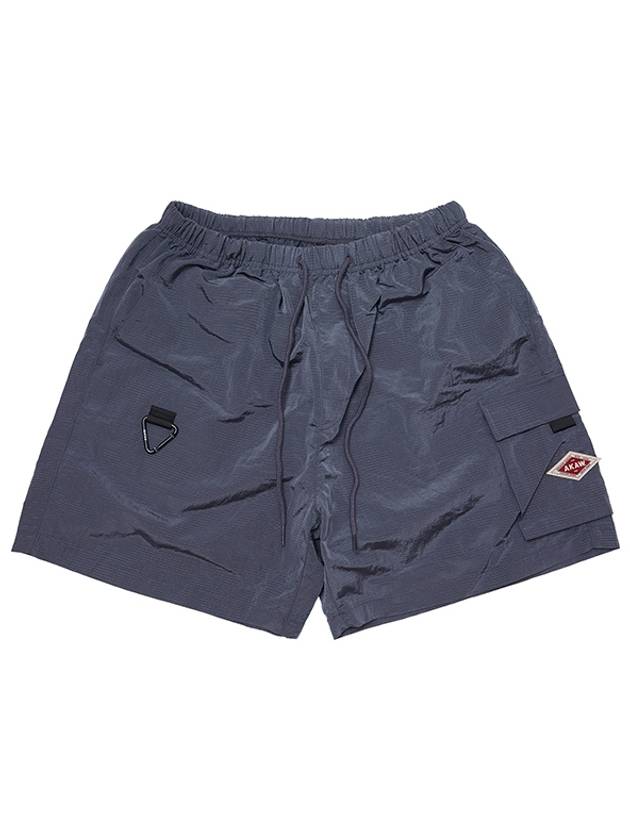 Travel Nylon Ripstop Pocket Shorts Charcoal - AKAW - BALAAN 1