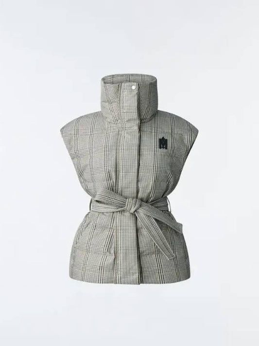 Women's Check Padded Vest ZERINAPL C0904 - MACKAGE - BALAAN 1