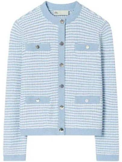 Kendra Cotton Cardigan Blue - TORY BURCH - BALAAN 2