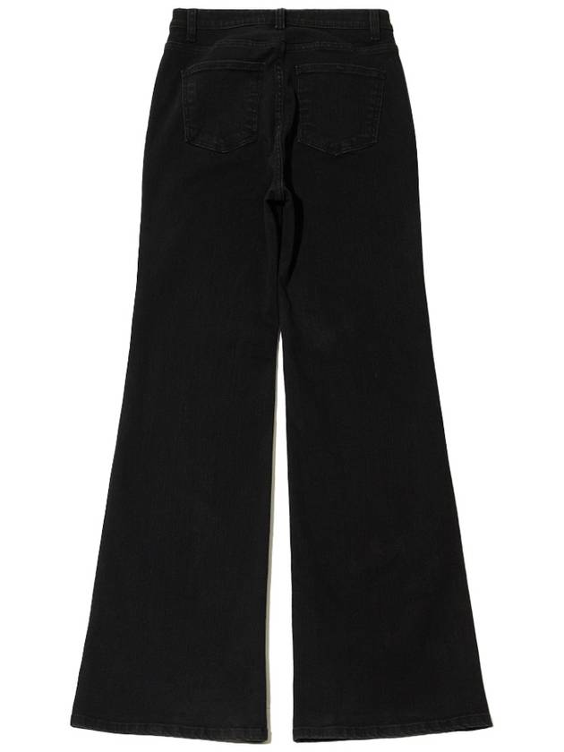 Slim bootcut denim pants black - LESEIZIEME - BALAAN 3