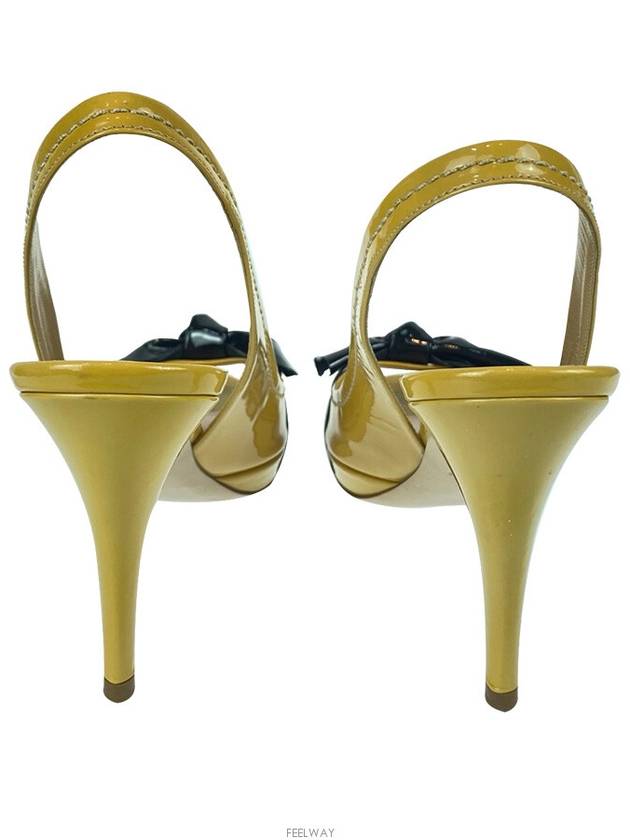 5X6853 BBA F0844 Patton Ribbon Open Toe Slingback Heel - MIU MIU - BALAAN 3