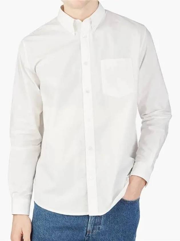 Edouard Long Sleeve Shirt White - A.P.C. - BALAAN 3