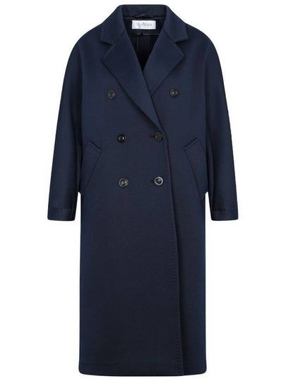 Madame Jersey Cotton Double Coat Navy - MAX MARA - BALAAN 2