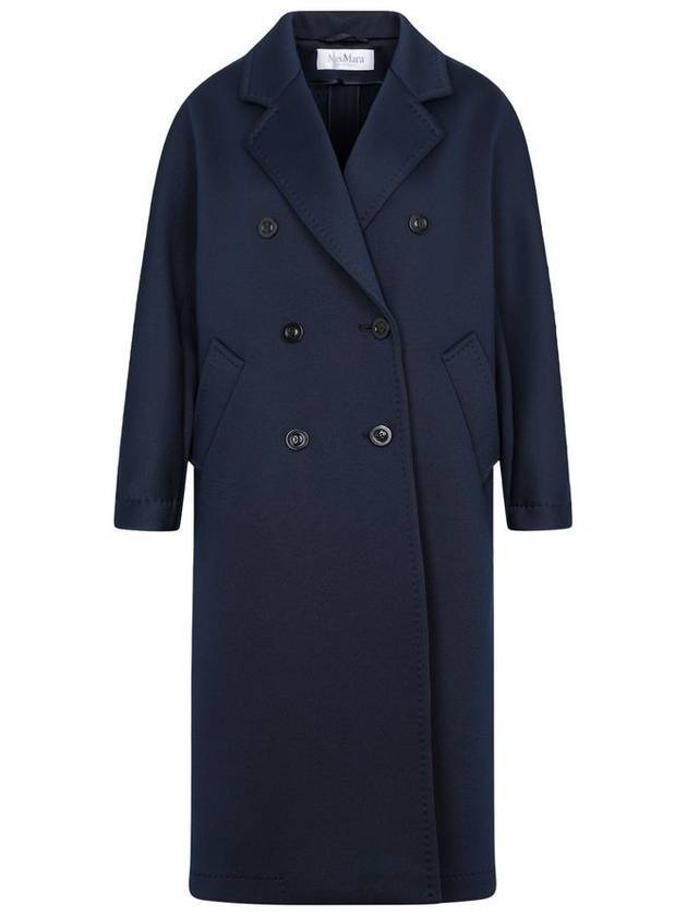 Madame Jersey Cotton Double Coat Navy - MAX MARA - BALAAN 1