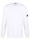 Wappen Patch Round Sweatshirt White - STONE ISLAND - BALAAN 2